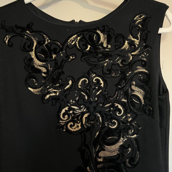 Embellished Black Sheath Dress - Picture 3 of 4